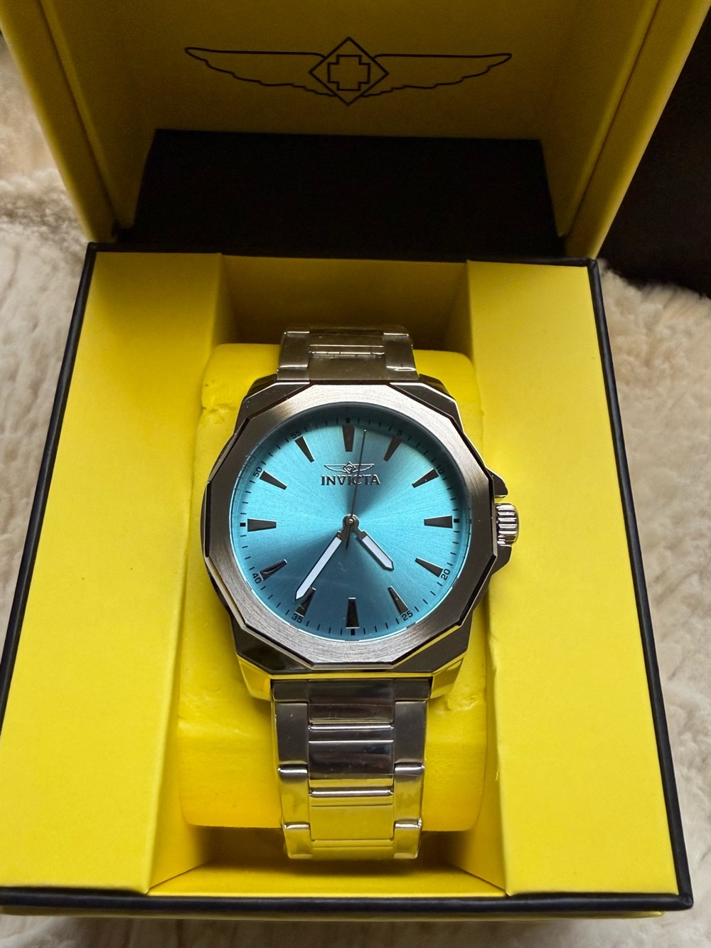 Invicta NIB Speedway Dominus Men’s 42mm Light Blue Dial Watch New